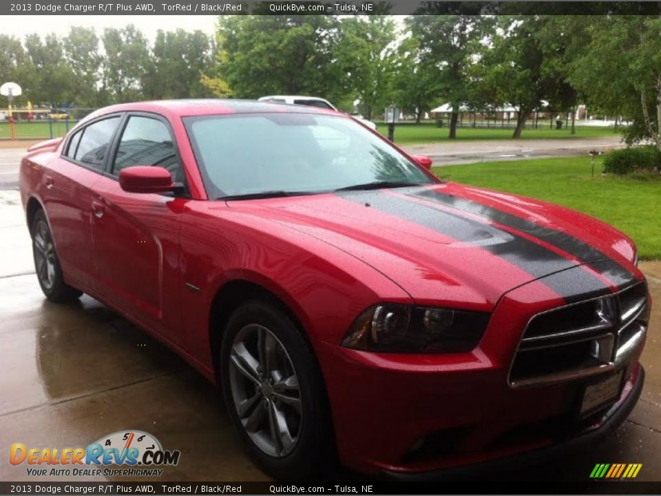 2013 Dodge Charger R/T Plus AWD TorRed / Black/Red Photo #2