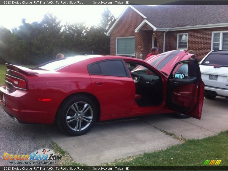 2013 Dodge Charger R/T Plus AWD TorRed / Black/Red Photo #3