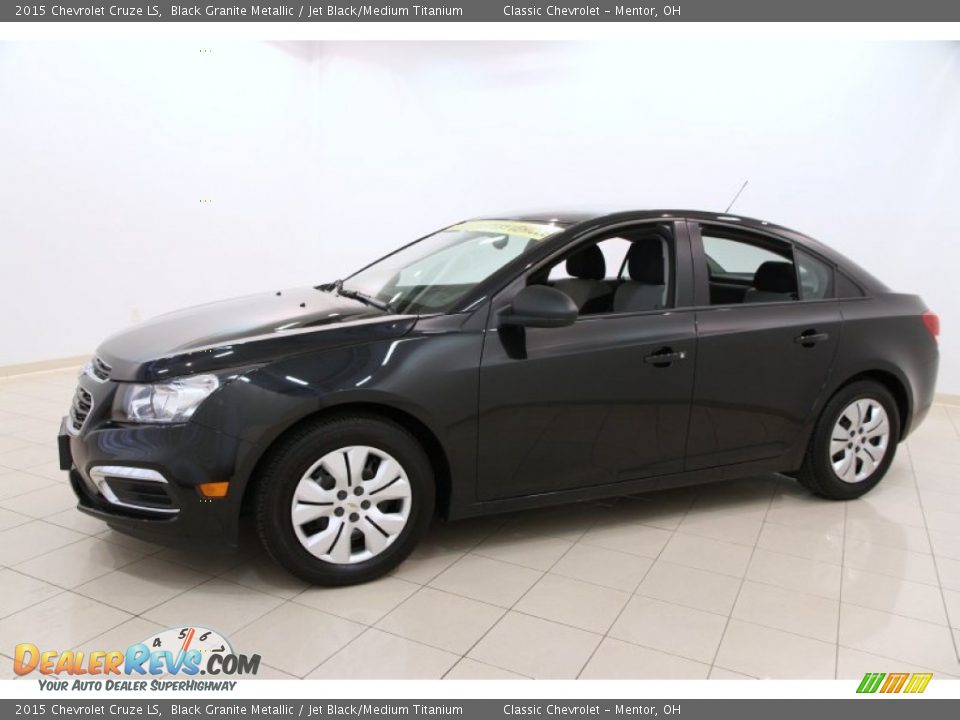 2015 Chevrolet Cruze LS Black Granite Metallic / Jet Black/Medium Titanium Photo #3