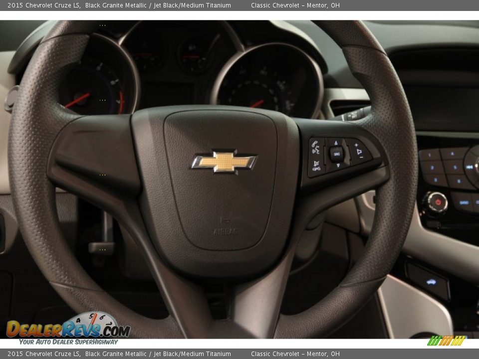 2015 Chevrolet Cruze LS Black Granite Metallic / Jet Black/Medium Titanium Photo #6