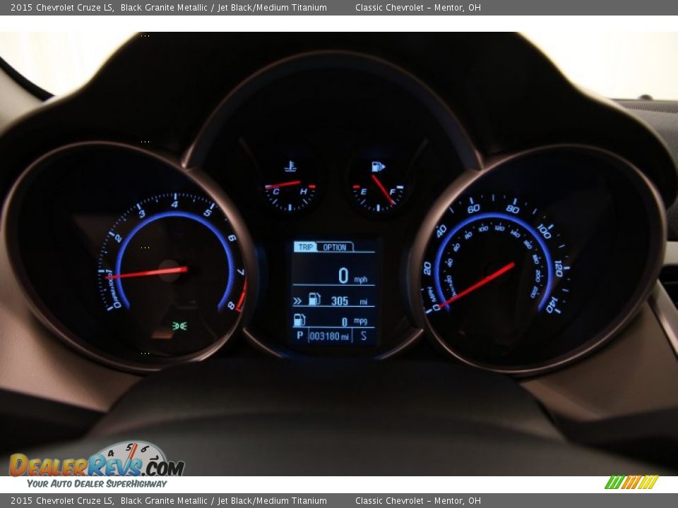 2015 Chevrolet Cruze LS Black Granite Metallic / Jet Black/Medium Titanium Photo #7