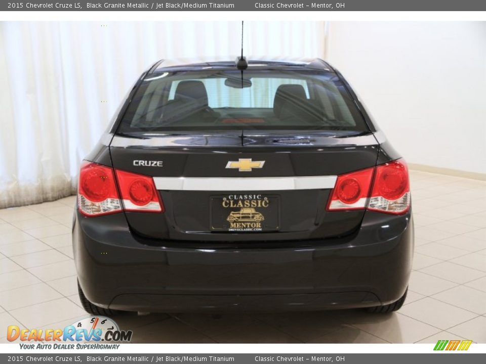 2015 Chevrolet Cruze LS Black Granite Metallic / Jet Black/Medium Titanium Photo #14