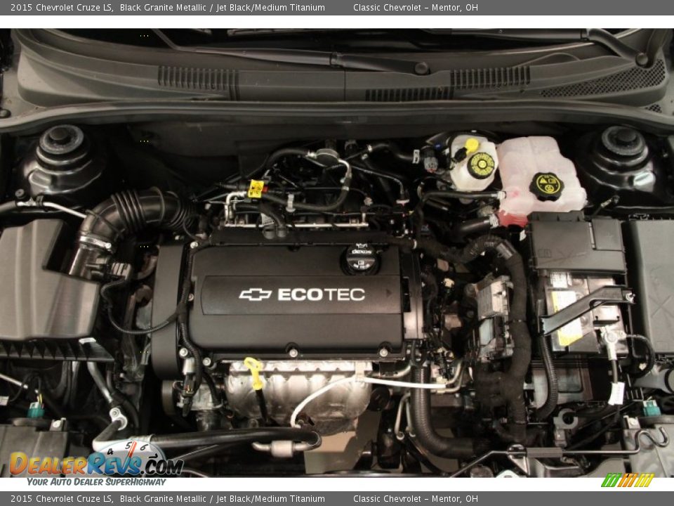 2015 Chevrolet Cruze LS Black Granite Metallic / Jet Black/Medium Titanium Photo #15