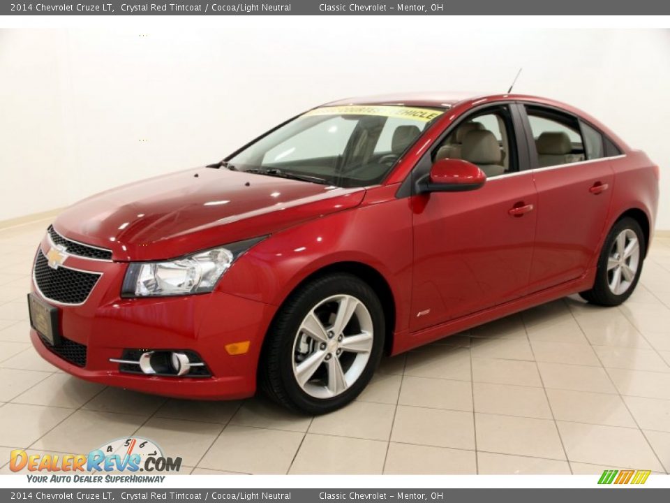 2014 Chevrolet Cruze LT Crystal Red Tintcoat / Cocoa/Light Neutral Photo #3