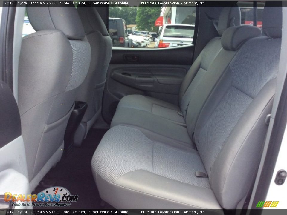 2012 Toyota Tacoma V6 SR5 Double Cab 4x4 Super White / Graphite Photo #16