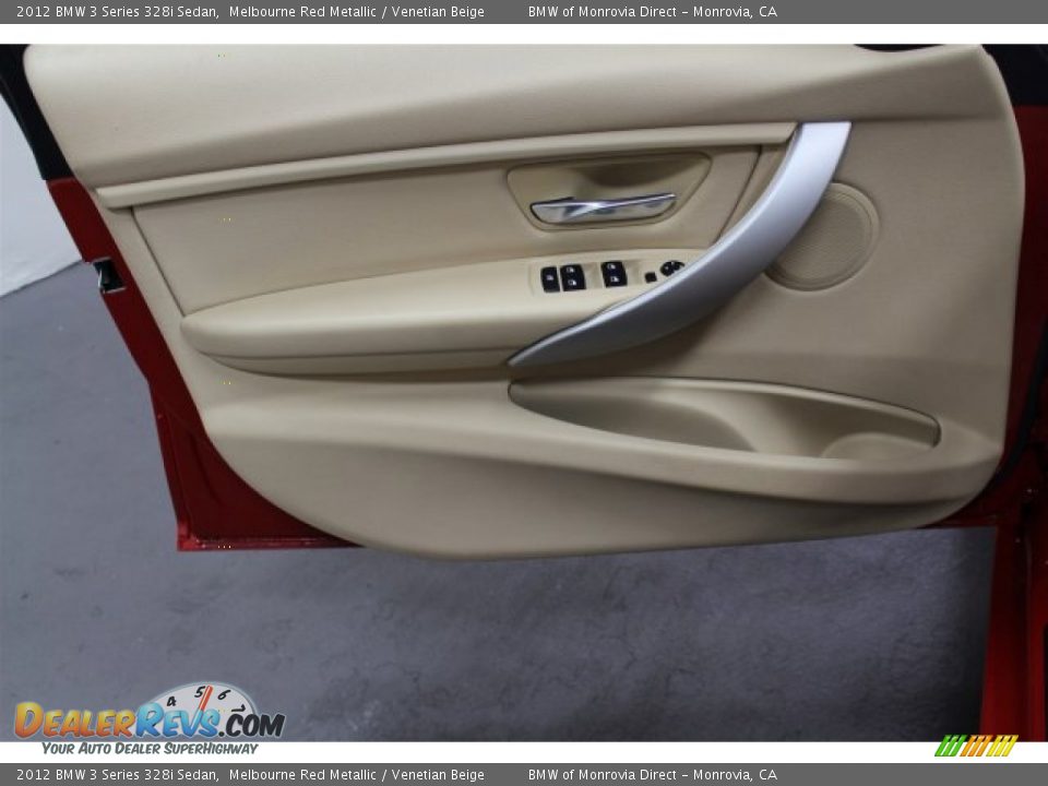 2012 BMW 3 Series 328i Sedan Melbourne Red Metallic / Venetian Beige Photo #17