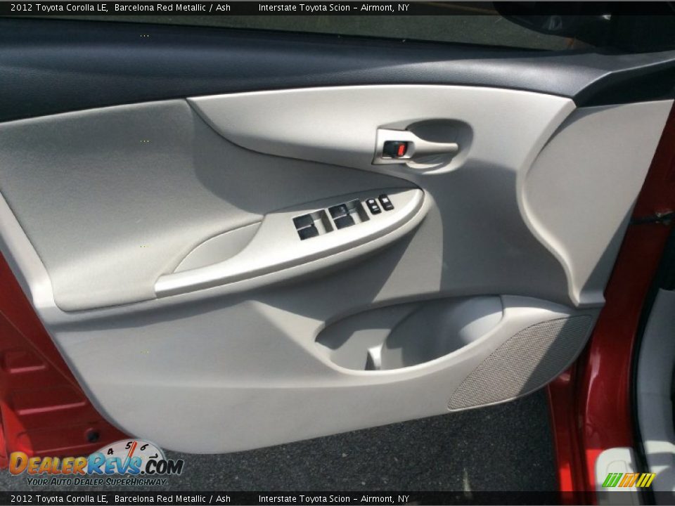2012 Toyota Corolla LE Barcelona Red Metallic / Ash Photo #7