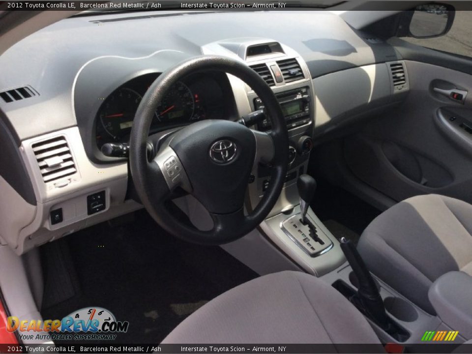 2012 Toyota Corolla LE Barcelona Red Metallic / Ash Photo #9