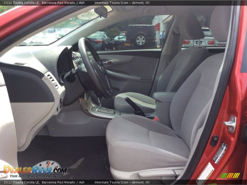 2012 Toyota Corolla LE Barcelona Red Metallic / Ash Photo #10