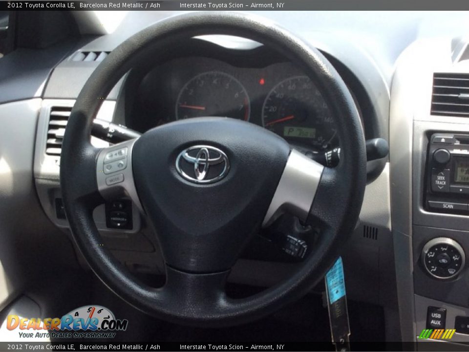 2012 Toyota Corolla LE Barcelona Red Metallic / Ash Photo #12