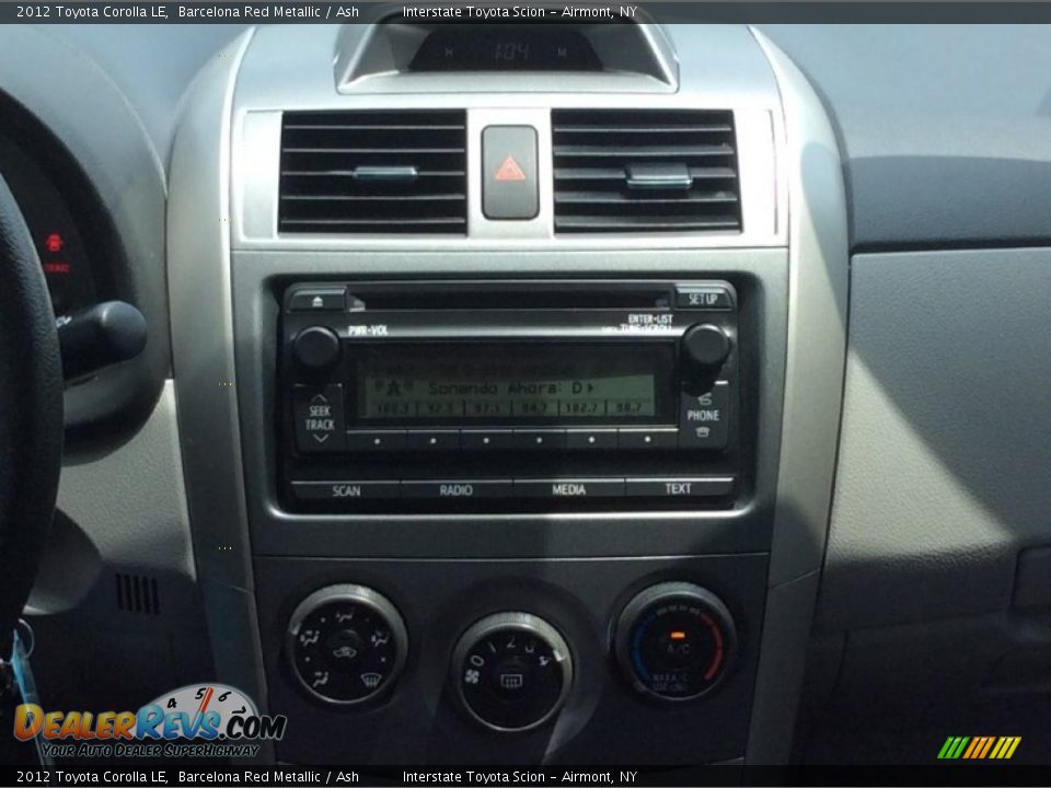 2012 Toyota Corolla LE Barcelona Red Metallic / Ash Photo #14