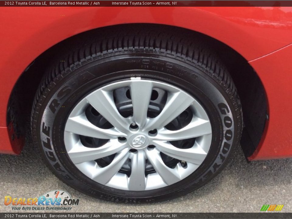 2012 Toyota Corolla LE Barcelona Red Metallic / Ash Photo #21