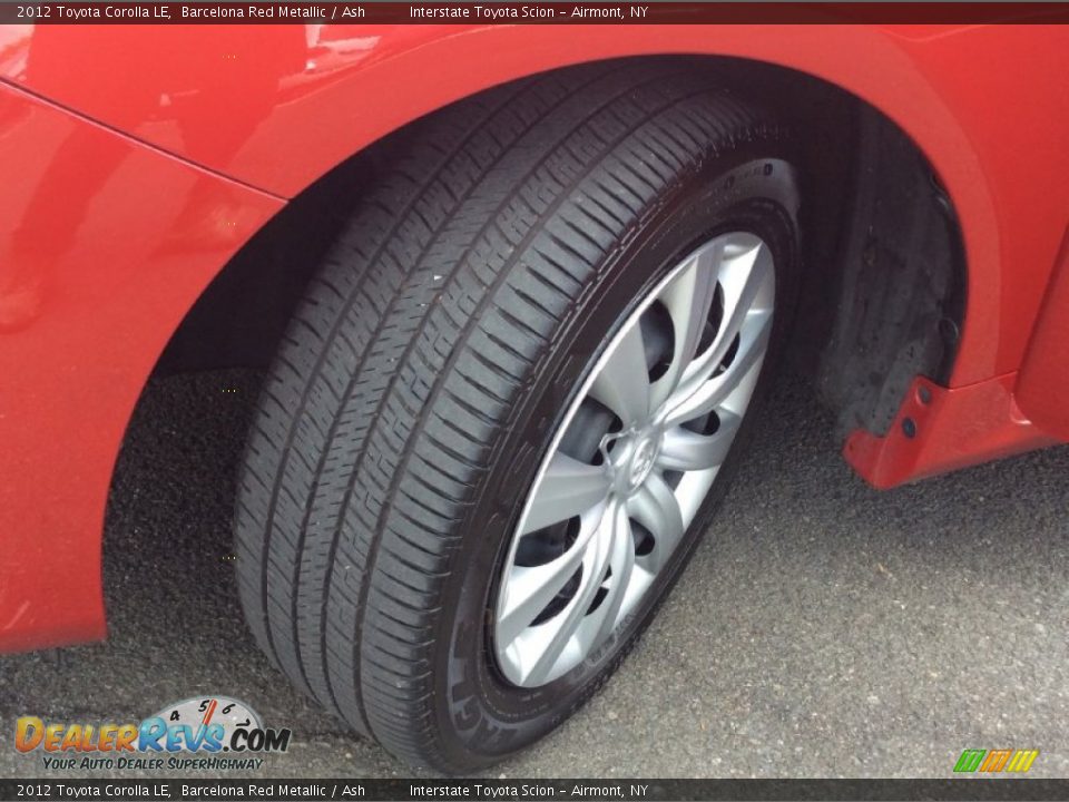 2012 Toyota Corolla LE Barcelona Red Metallic / Ash Photo #22