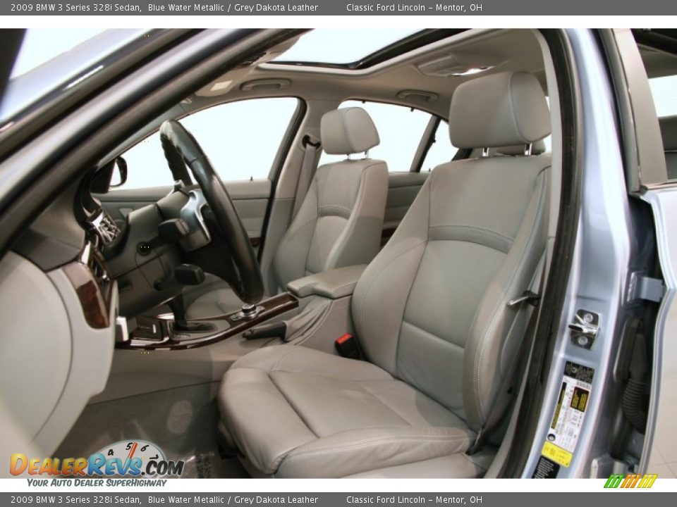 Grey Dakota Leather Interior - 2009 BMW 3 Series 328i Sedan Photo #5