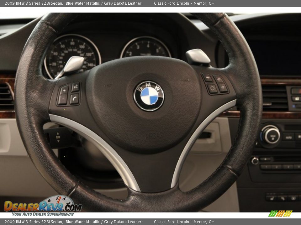 2009 BMW 3 Series 328i Sedan Steering Wheel Photo #7