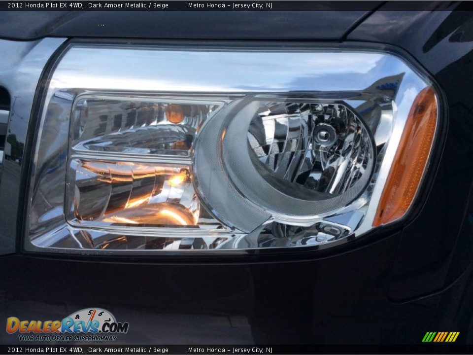 2012 Honda Pilot EX 4WD Dark Amber Metallic / Beige Photo #27