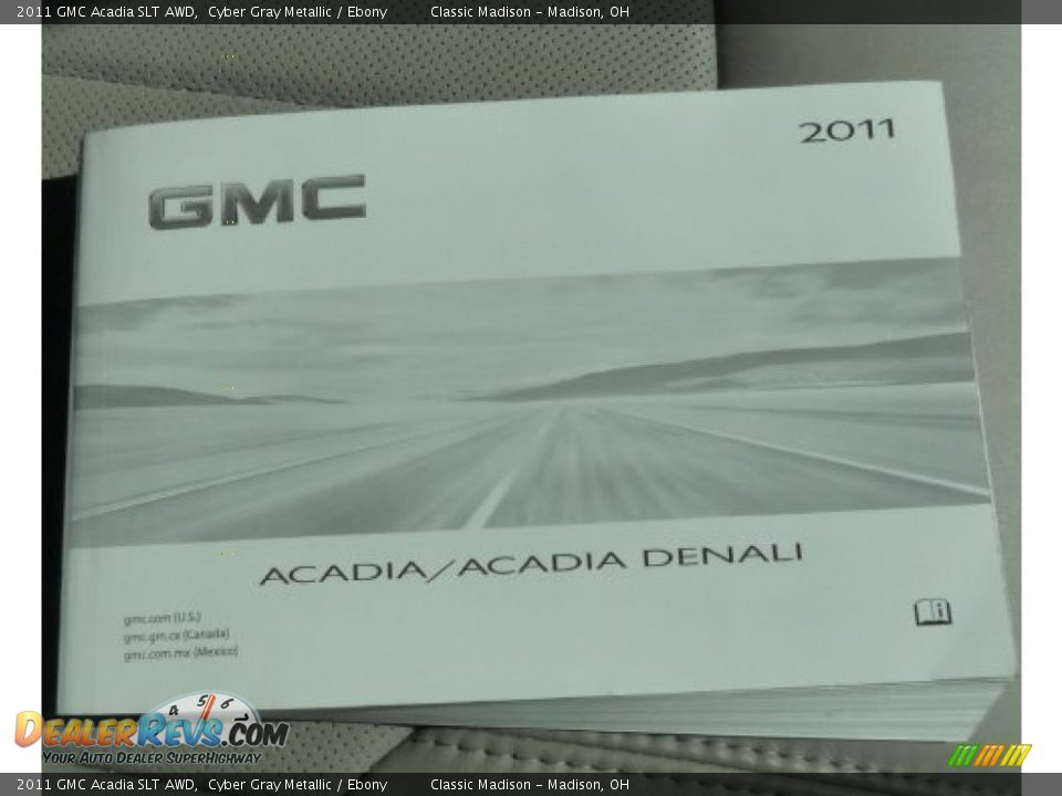 2011 GMC Acadia SLT AWD Cyber Gray Metallic / Ebony Photo #15