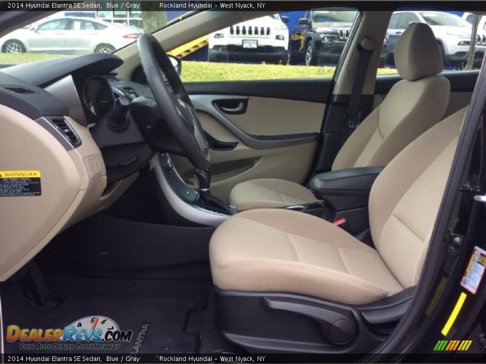 2014 Hyundai Elantra SE Sedan Blue / Gray Photo #10
