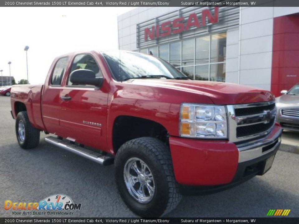 2010 Chevrolet Silverado 1500 LT Extended Cab 4x4 Victory Red / Light Titanium/Ebony Photo #1