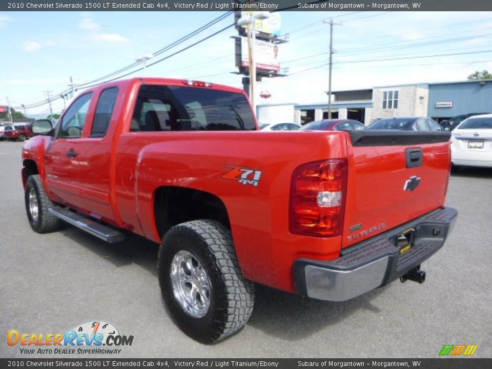 2010 Chevrolet Silverado 1500 LT Extended Cab 4x4 Victory Red / Light Titanium/Ebony Photo #8