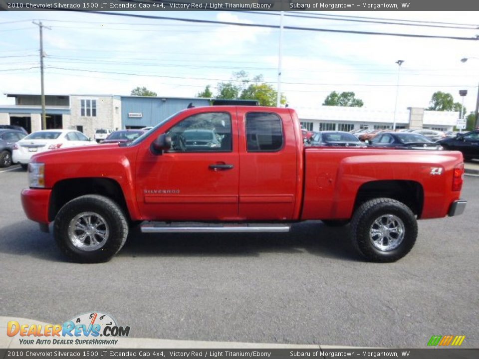 2010 Chevrolet Silverado 1500 LT Extended Cab 4x4 Victory Red / Light Titanium/Ebony Photo #9