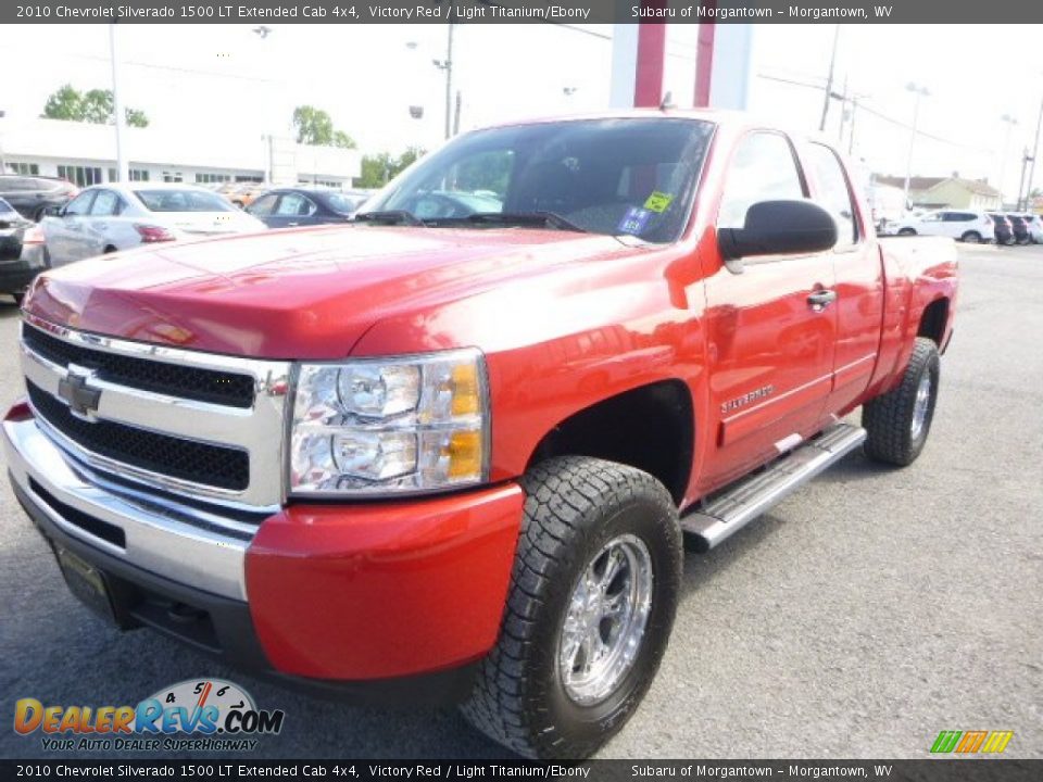 2010 Chevrolet Silverado 1500 LT Extended Cab 4x4 Victory Red / Light Titanium/Ebony Photo #10