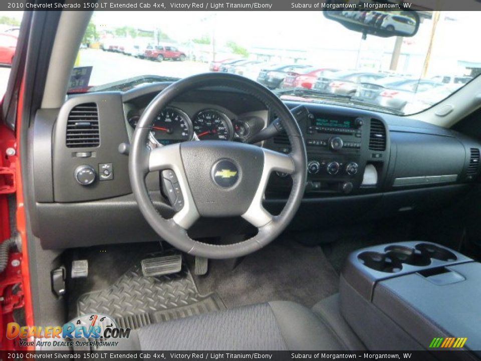 2010 Chevrolet Silverado 1500 LT Extended Cab 4x4 Victory Red / Light Titanium/Ebony Photo #15