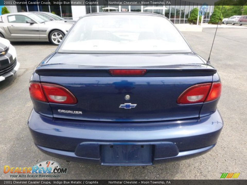 2001 Chevrolet Cavalier Coupe Indigo Blue Metallic / Graphite Photo #3