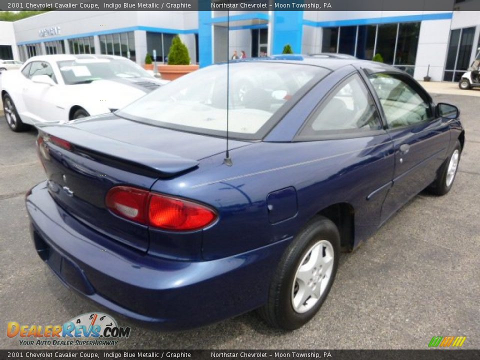 2001 Chevrolet Cavalier Coupe Indigo Blue Metallic / Graphite Photo #4
