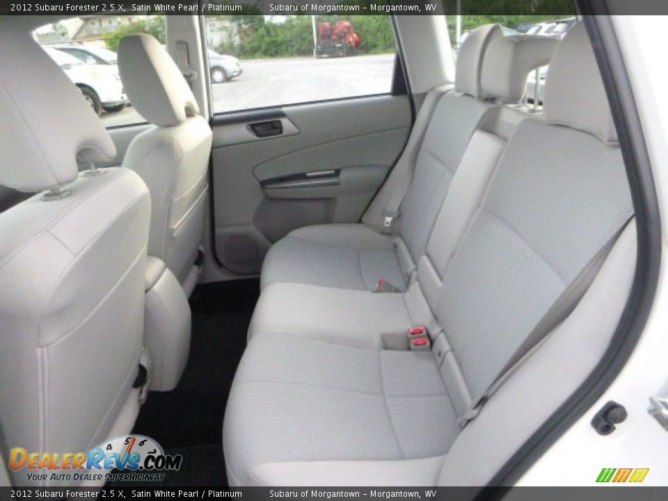 2012 Subaru Forester 2.5 X Satin White Pearl / Platinum Photo #14