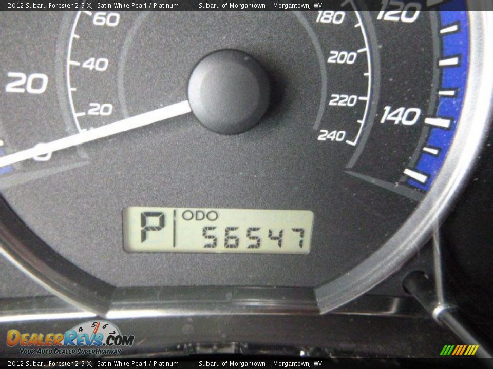 2012 Subaru Forester 2.5 X Satin White Pearl / Platinum Photo #21