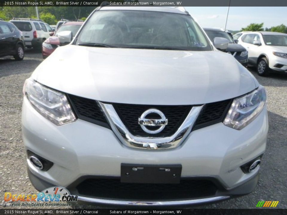 2015 Nissan Rogue SL AWD Brilliant Silver / Charcoal Photo #8