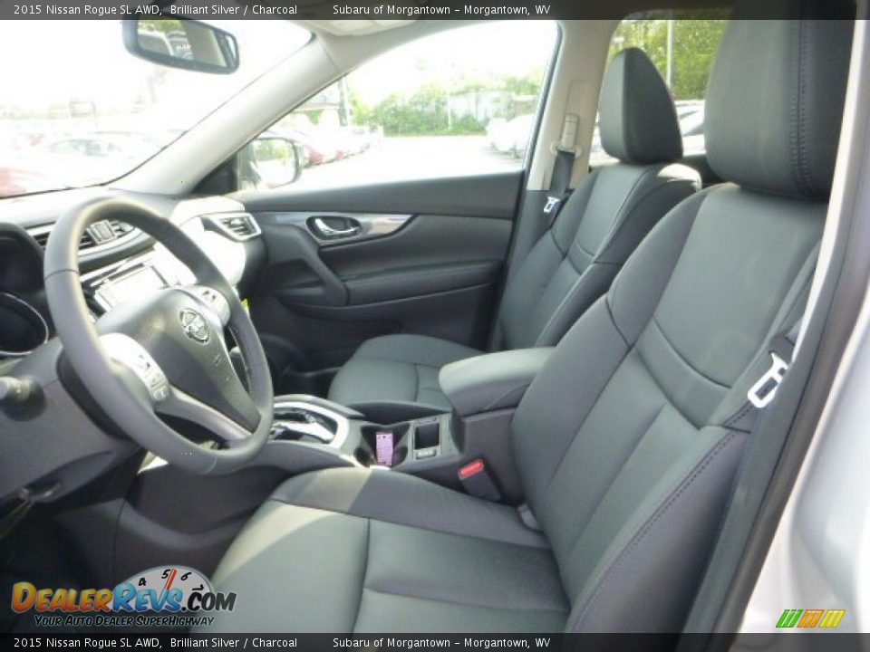2015 Nissan Rogue SL AWD Brilliant Silver / Charcoal Photo #12
