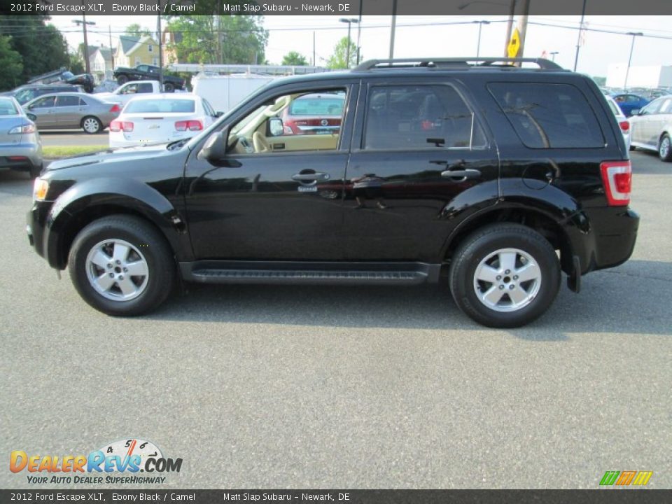 2012 Ford Escape XLT Ebony Black / Camel Photo #9