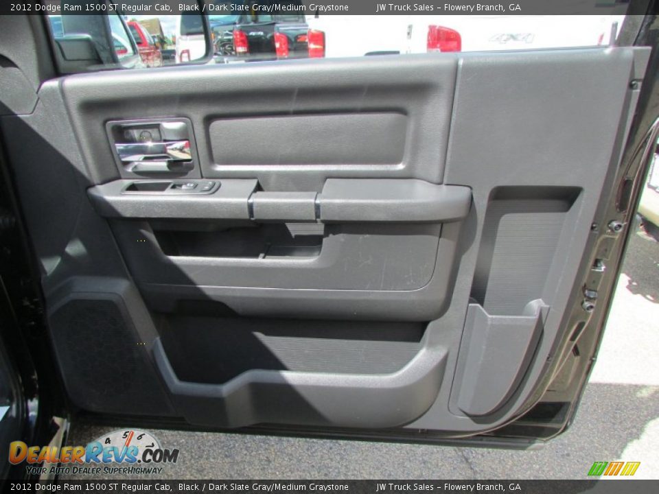 2012 Dodge Ram 1500 ST Regular Cab Black / Dark Slate Gray/Medium Graystone Photo #15