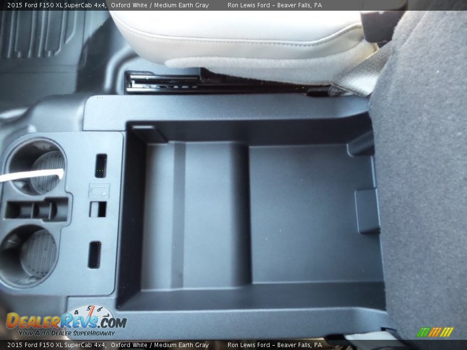 2015 Ford F150 XL SuperCab 4x4 Oxford White / Medium Earth Gray Photo #18