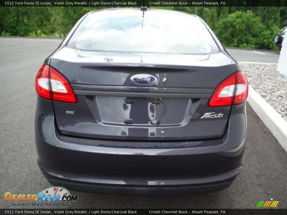 2012 Ford Fiesta SE Sedan Violet Grey Metallic / Light Stone/Charcoal Black Photo #8