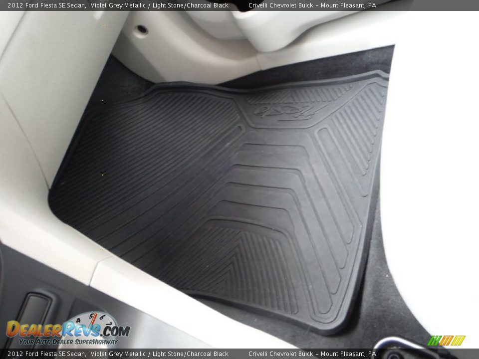 2012 Ford Fiesta SE Sedan Violet Grey Metallic / Light Stone/Charcoal Black Photo #16