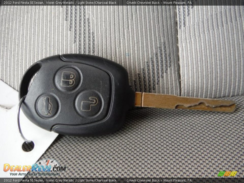 2012 Ford Fiesta SE Sedan Violet Grey Metallic / Light Stone/Charcoal Black Photo #27