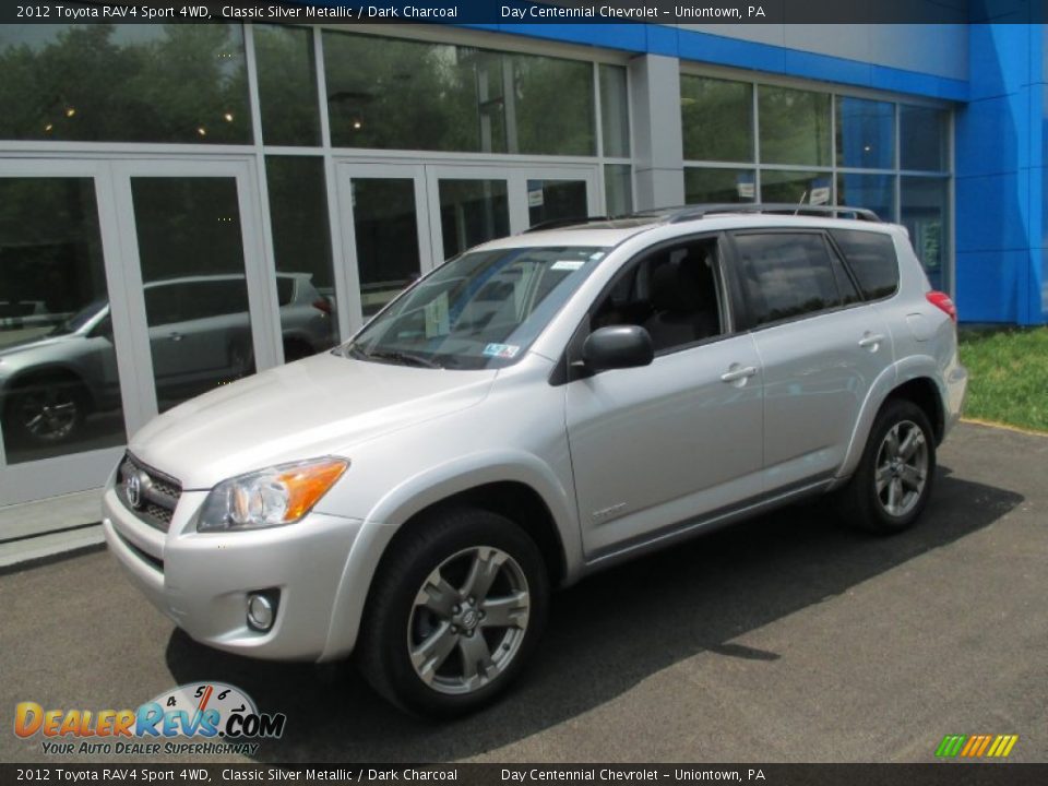 2012 Toyota RAV4 Sport 4WD Classic Silver Metallic / Dark Charcoal Photo #1