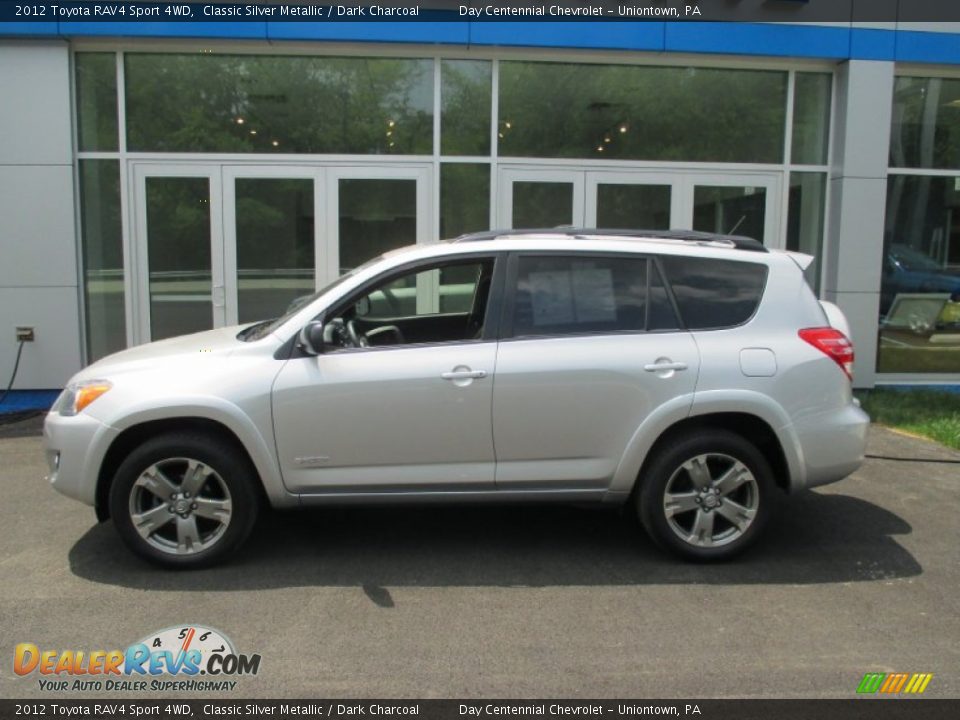 2012 Toyota RAV4 Sport 4WD Classic Silver Metallic / Dark Charcoal Photo #2