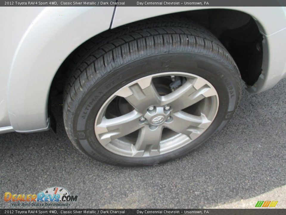 2012 Toyota RAV4 Sport 4WD Classic Silver Metallic / Dark Charcoal Photo #3