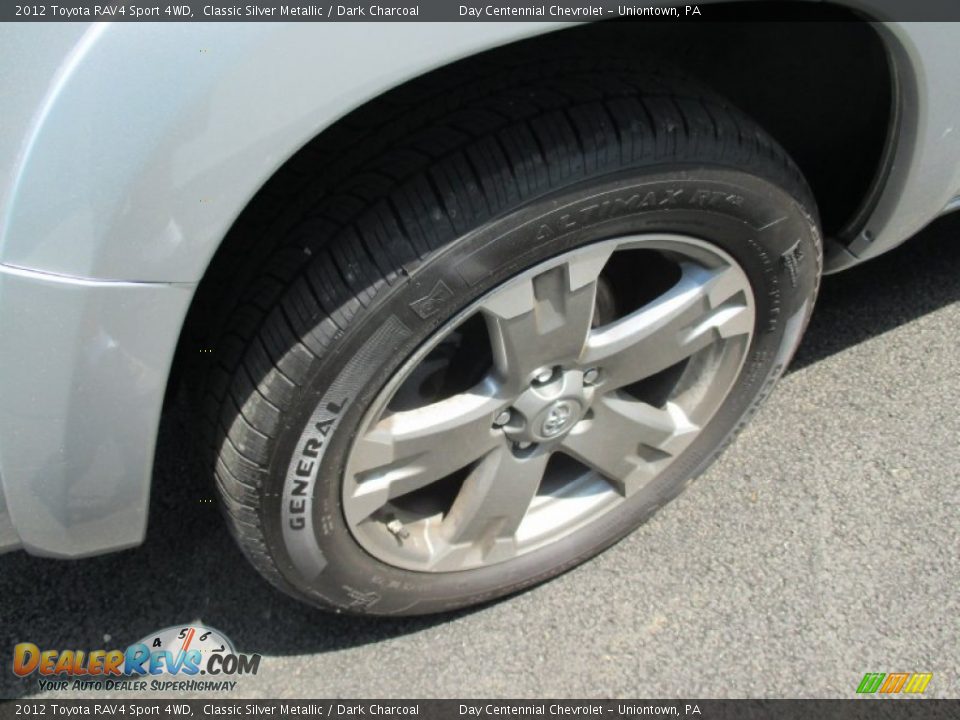 2012 Toyota RAV4 Sport 4WD Classic Silver Metallic / Dark Charcoal Photo #8