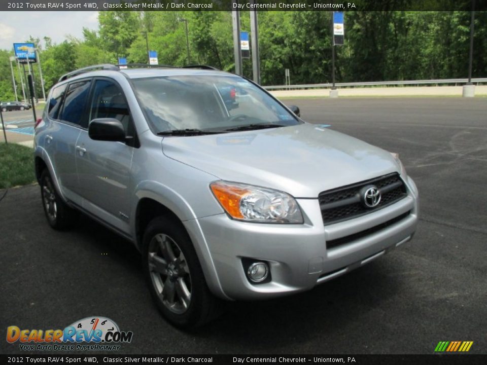 2012 Toyota RAV4 Sport 4WD Classic Silver Metallic / Dark Charcoal Photo #11