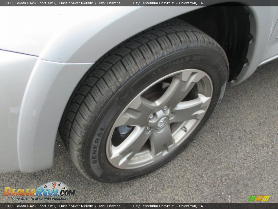 2012 Toyota RAV4 Sport 4WD Classic Silver Metallic / Dark Charcoal Photo #14