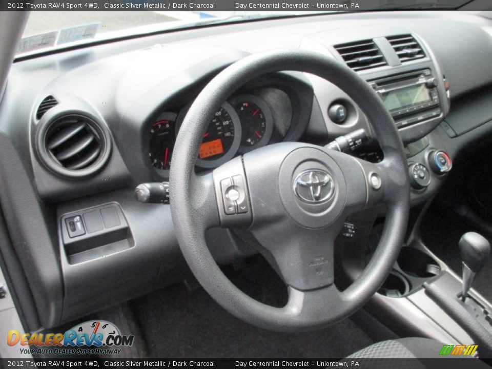 2012 Toyota RAV4 Sport 4WD Classic Silver Metallic / Dark Charcoal Photo #24