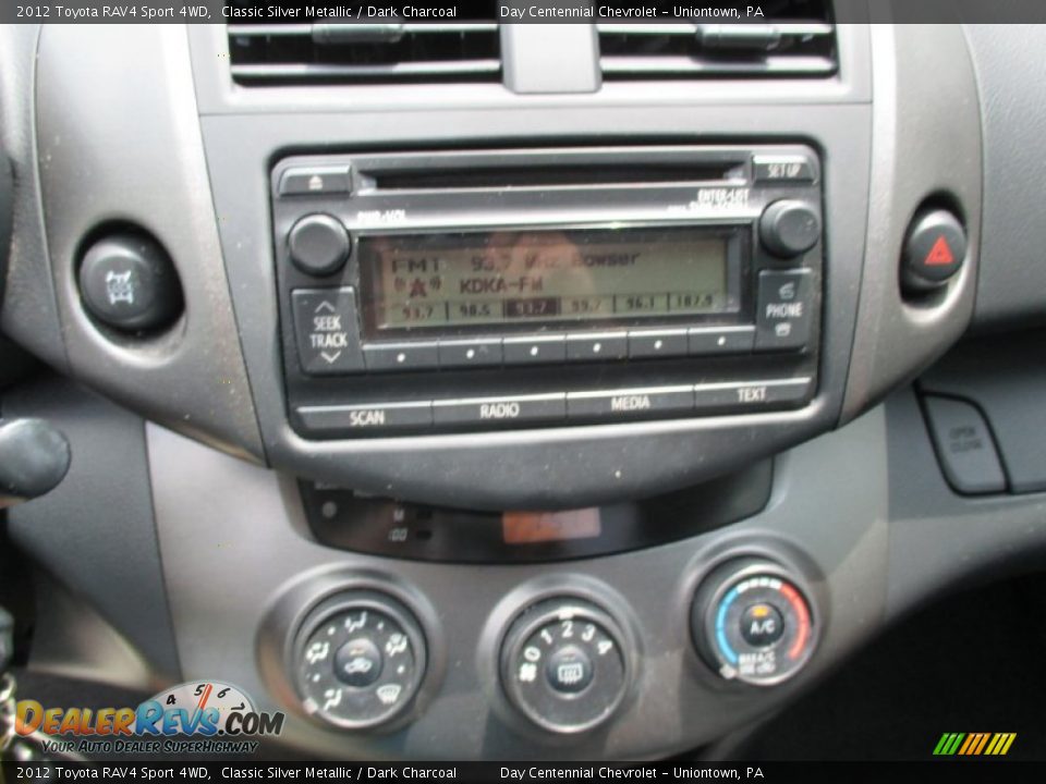 2012 Toyota RAV4 Sport 4WD Classic Silver Metallic / Dark Charcoal Photo #27