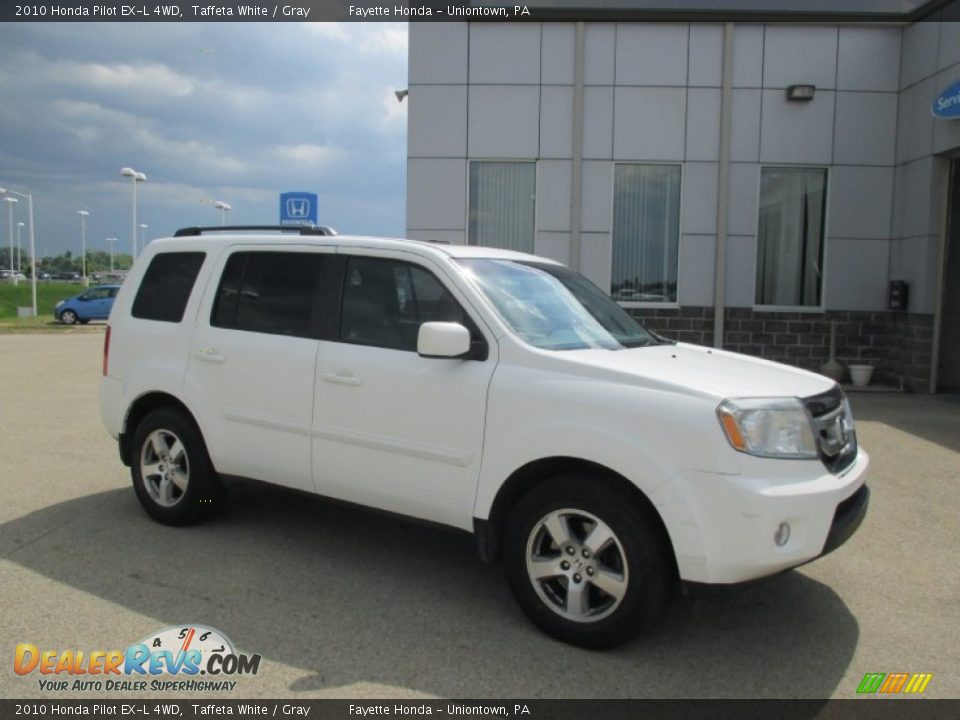 2010 Honda Pilot EX-L 4WD Taffeta White / Gray Photo #1