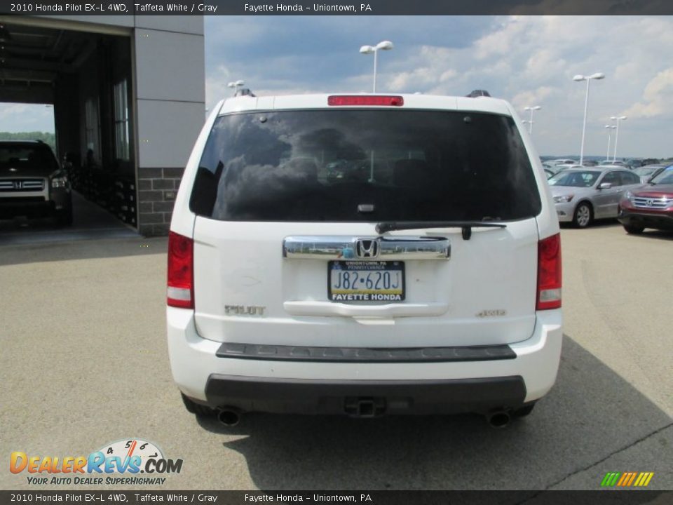 2010 Honda Pilot EX-L 4WD Taffeta White / Gray Photo #3