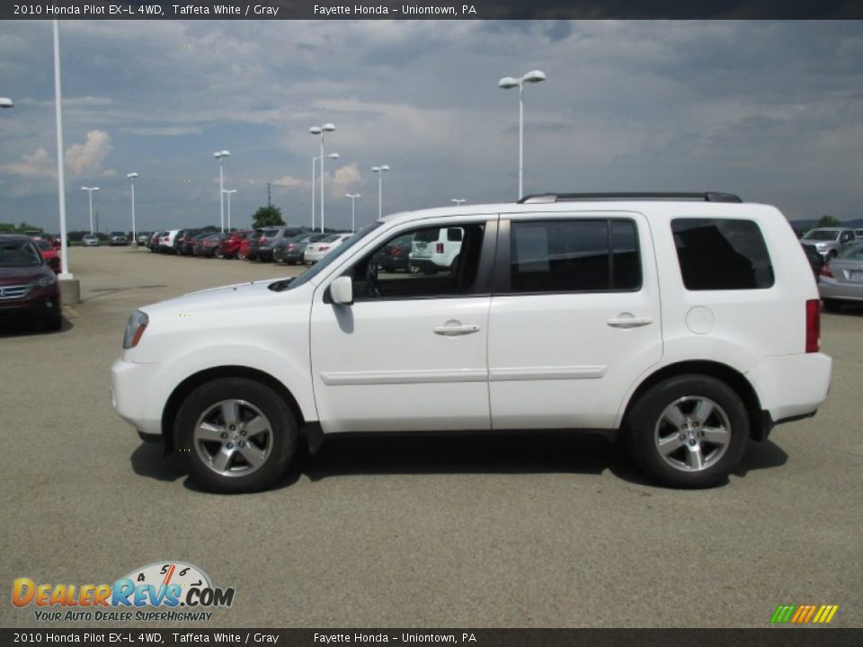 2010 Honda Pilot EX-L 4WD Taffeta White / Gray Photo #4